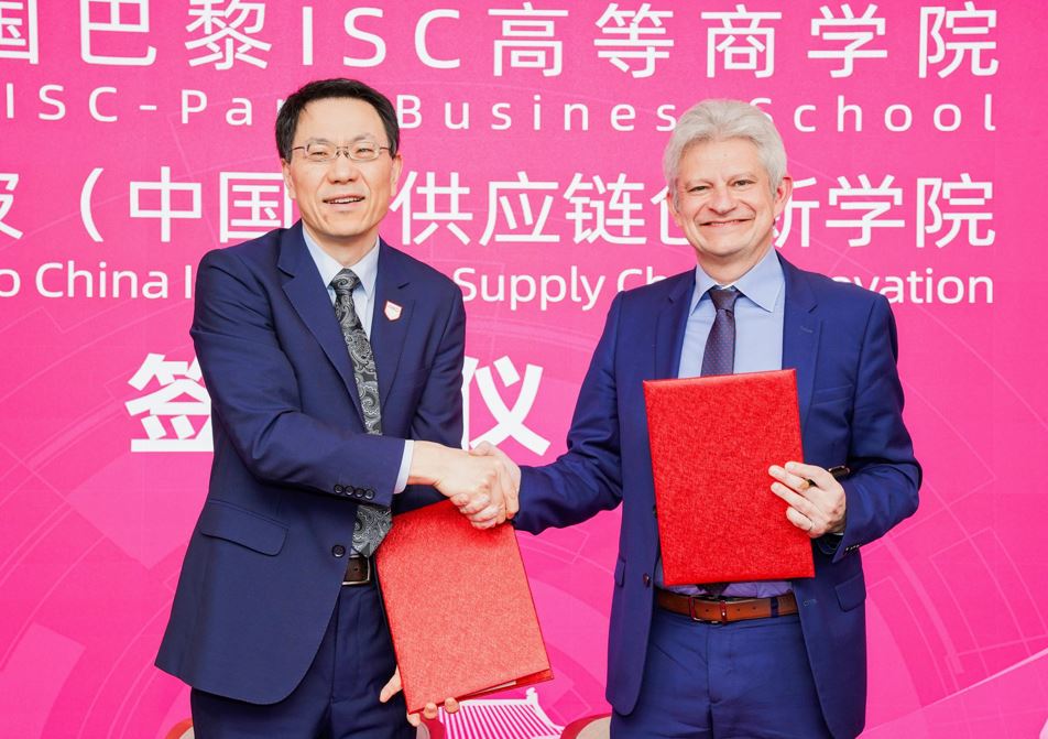 accord entre l'ISC Paris et le Ningbo China Institute for Supply Chain