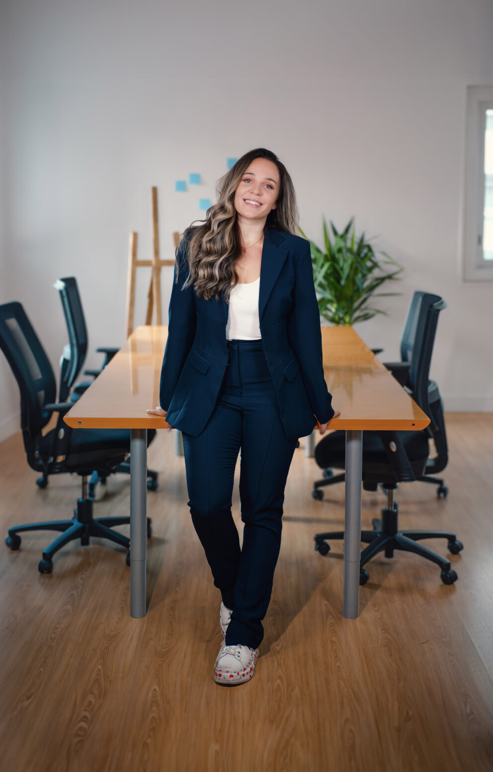 étudiante en salle de travail